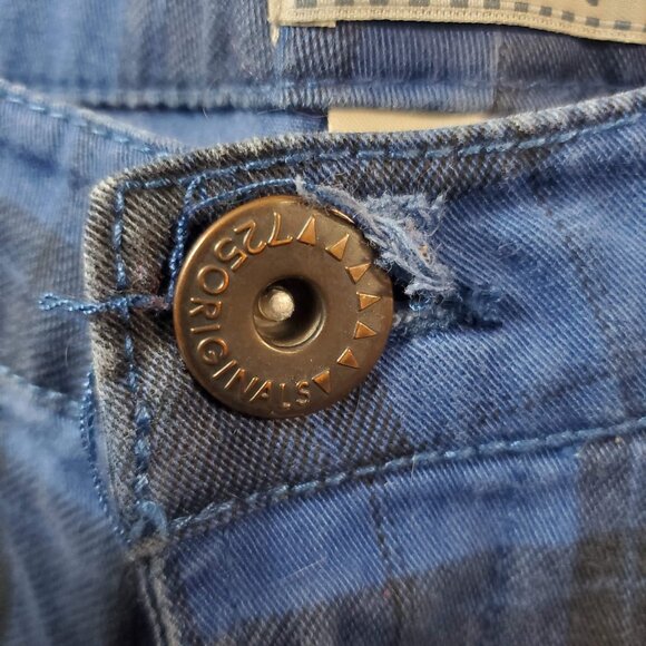 725 Originals Blue Plaid Pants Punk Emo Goth Alternative - Picture 6 of 7